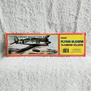 Sealed 3/$20 WWII Flying Focke Wulf 190 A-4 Glider by CTG Brands Inc.!!